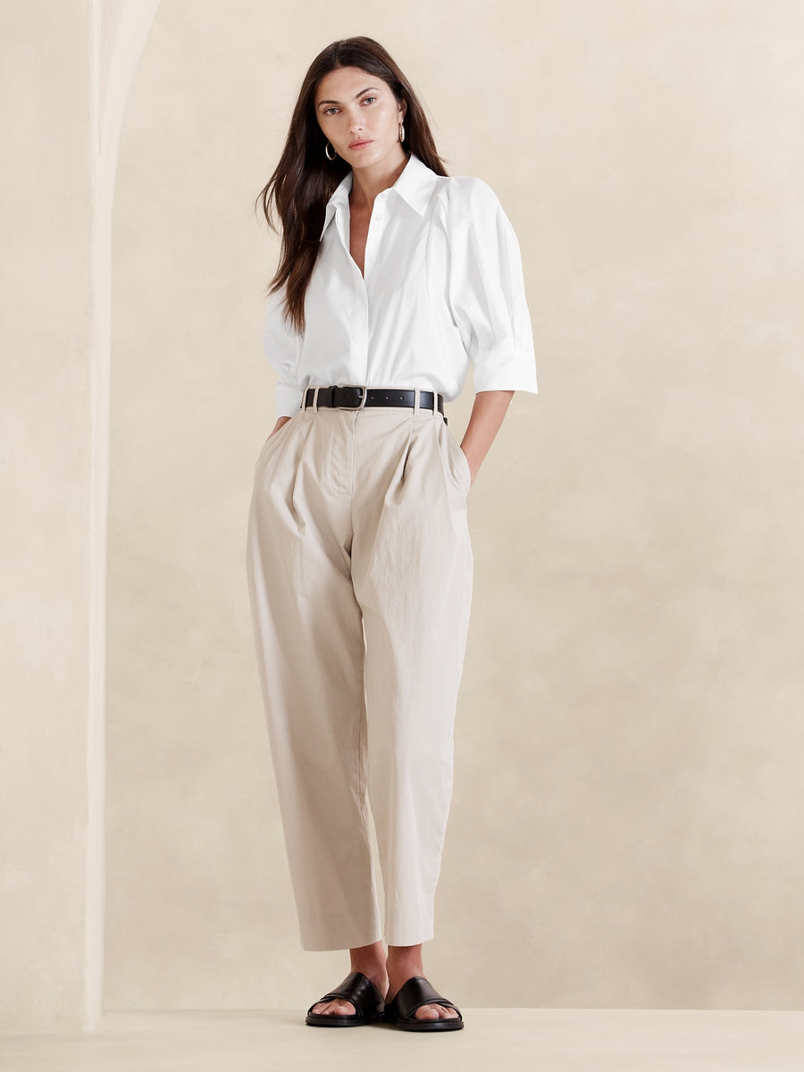 Livia Poplin Shirt – Banana Republic