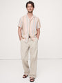 Standard-Fit Linen-Cotton Resort Shirt