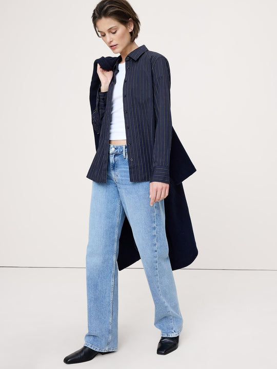 Navy Blue Multi Stripe