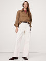 Oversized Cotton Twill Popover Shirt