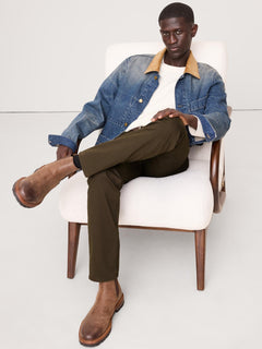 Stretch-Cotton Cardigan Sweater