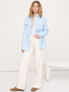 Stretch-Cotton Cardigan Sweater