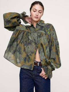 Stretch-Cotton Cardigan Sweater