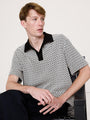 Boxy Geo Jacquard Polo