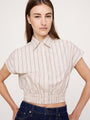 Cotton Poplin Super-Cropped Shirt