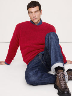 Stretch-Cotton Cardigan Sweater