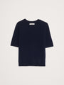 Lightweight Cashmere Short-Sleeve Sweater