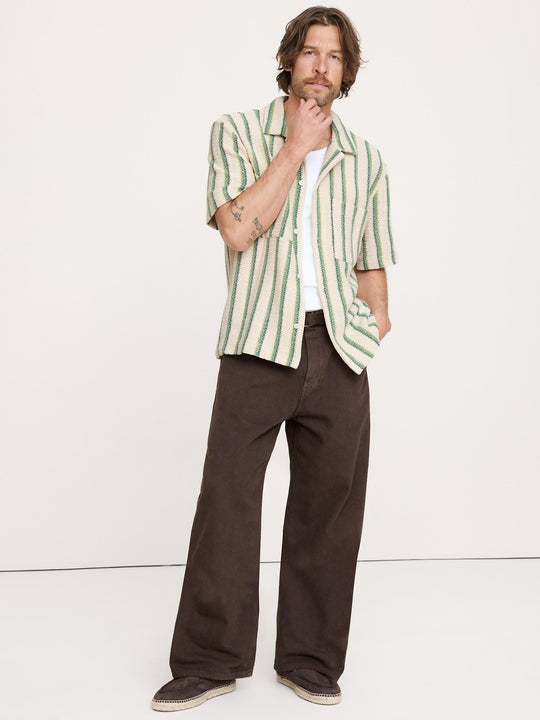 Stripe Knit Resort Shirt
