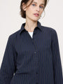 Navy Blue Multi Stripe