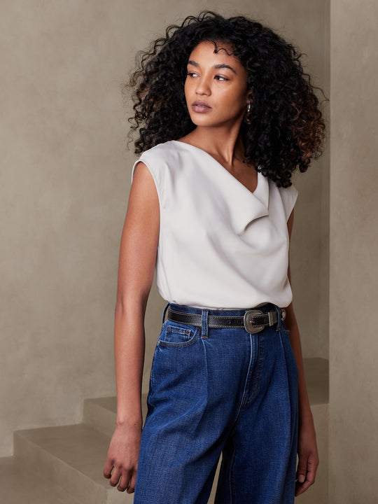 Cowl-Neck Top – Banana Republic - Main Image
