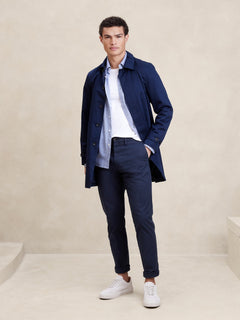 Stretch-Cotton Cardigan Sweater