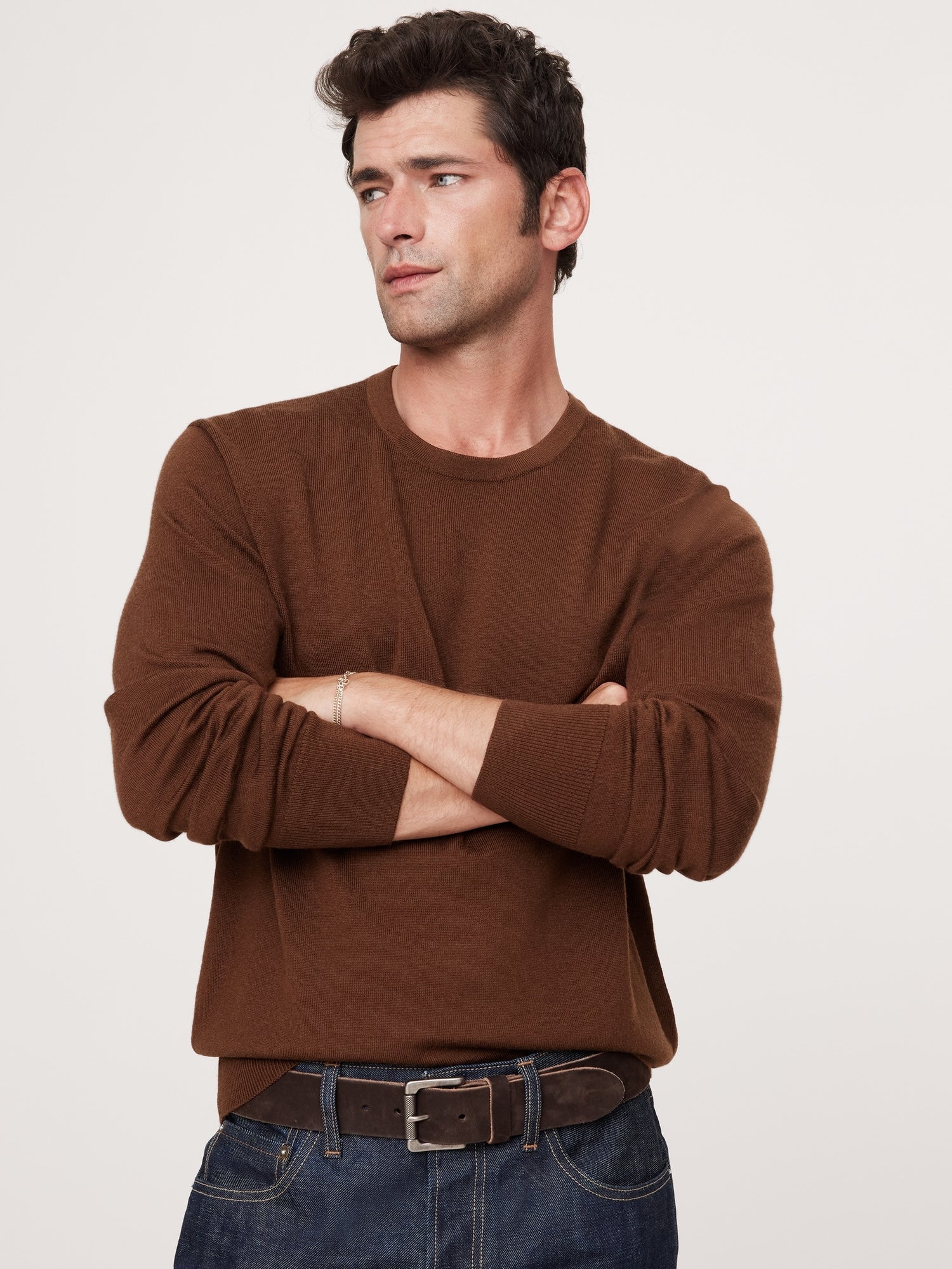 Italian Merino Crew-Neck Sweater – Banana Republic