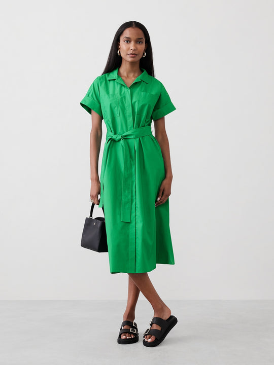 Tie-Waist Midi Shirtdress Banana Republic Tie-Waist Midi Shirtdress Banana Republic