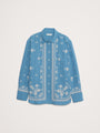 Blue With Embroidery