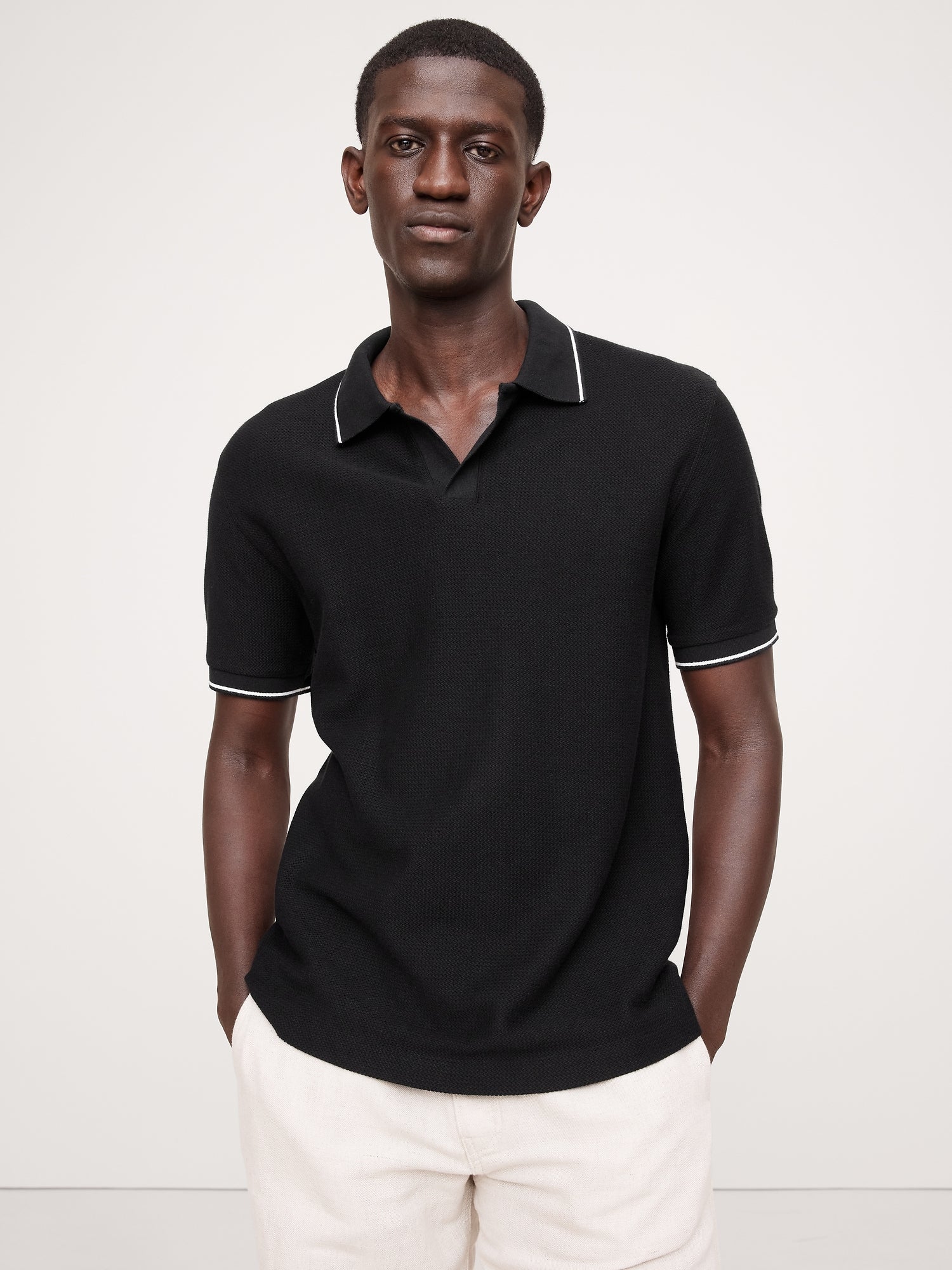 Zig-Zag Jacquard Polo – Banana Republic