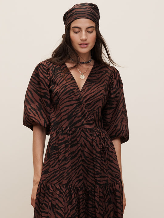 Brown Zebra Print