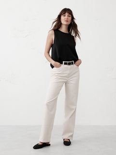 Stretch-Cotton Cardigan Sweater