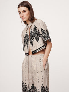 Stretch-Cotton Cardigan Sweater