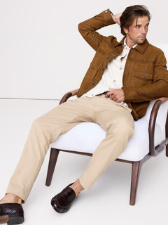 Stretch-Cotton Cardigan Sweater