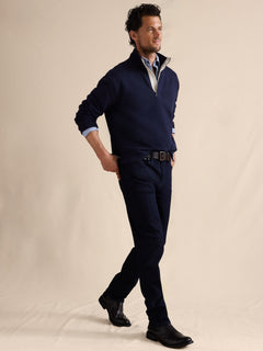 Stretch-Cotton Cardigan Sweater