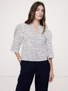 Stretch-Cotton Cardigan Sweater