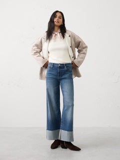 Stretch-Cotton Cardigan Sweater