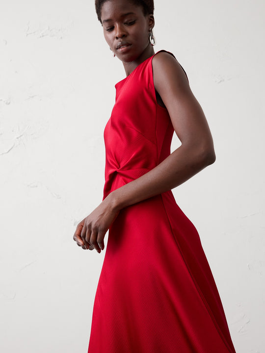 banana republic bias-cut satin midi dress Bias-Cut Satin Midi Dress