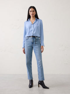 Stretch-Cotton Cardigan Sweater