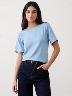 Stretch-Cotton Cardigan Sweater