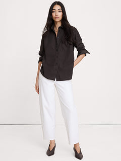 Stretch-Cotton Cardigan Sweater