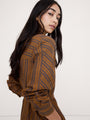 Brown & Blue Stripe