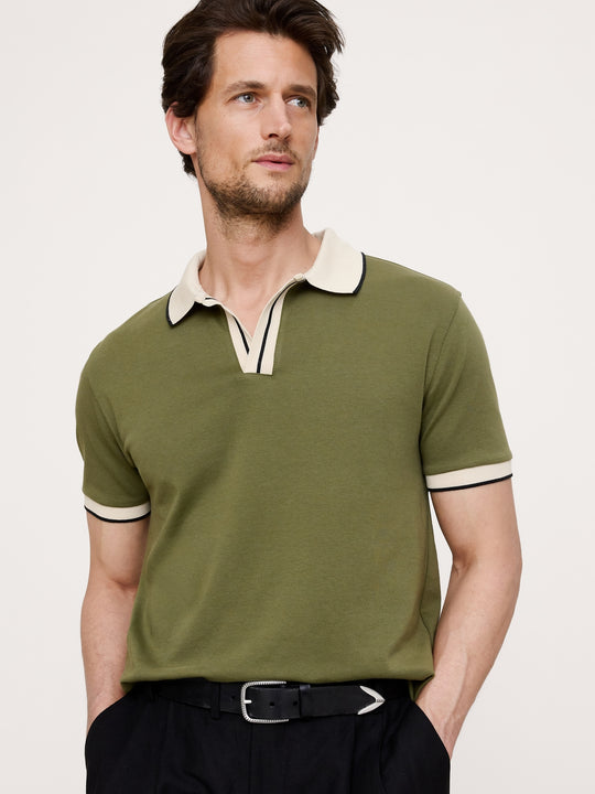 moss green polo Luxury-Touch Polo – Banana Republic