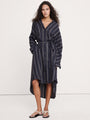 Navy Blue & White Stripe