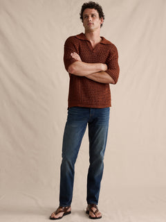 Stretch-Cotton Cardigan Sweater