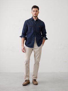 Stretch-Cotton Cardigan Sweater