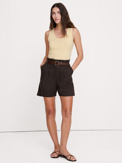 Stretch-Cotton Cardigan Sweater