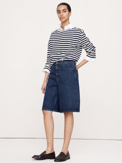 Stretch-Cotton Cardigan Sweater