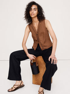 Stretch-Cotton Cardigan Sweater