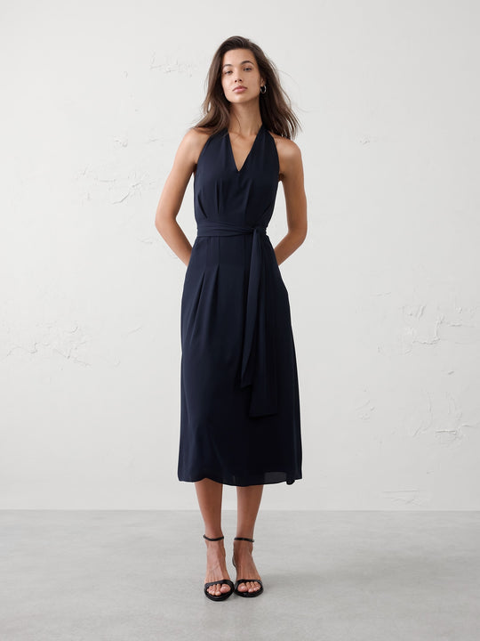 Tie-Waist Midi Dress – Banana Republic Tie-Waist Midi Dress – Banana Republic