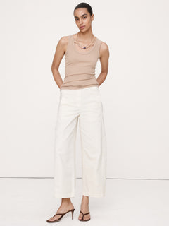 Stretch-Cotton Cardigan Sweater