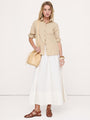 Cream White Stripe