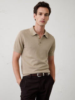 Stretch-Cotton Cardigan Sweater