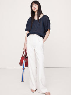 Stretch-Cotton Cardigan Sweater