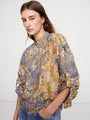 Cotton Poplin Zip Popover Top
