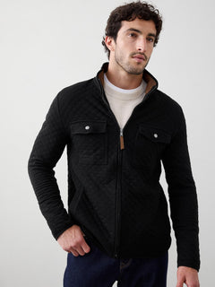 Stretch-Cotton Cardigan Sweater