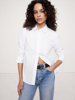 Stretch-Cotton Cardigan Sweater