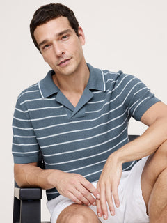 Stretch-Cotton Cardigan Sweater