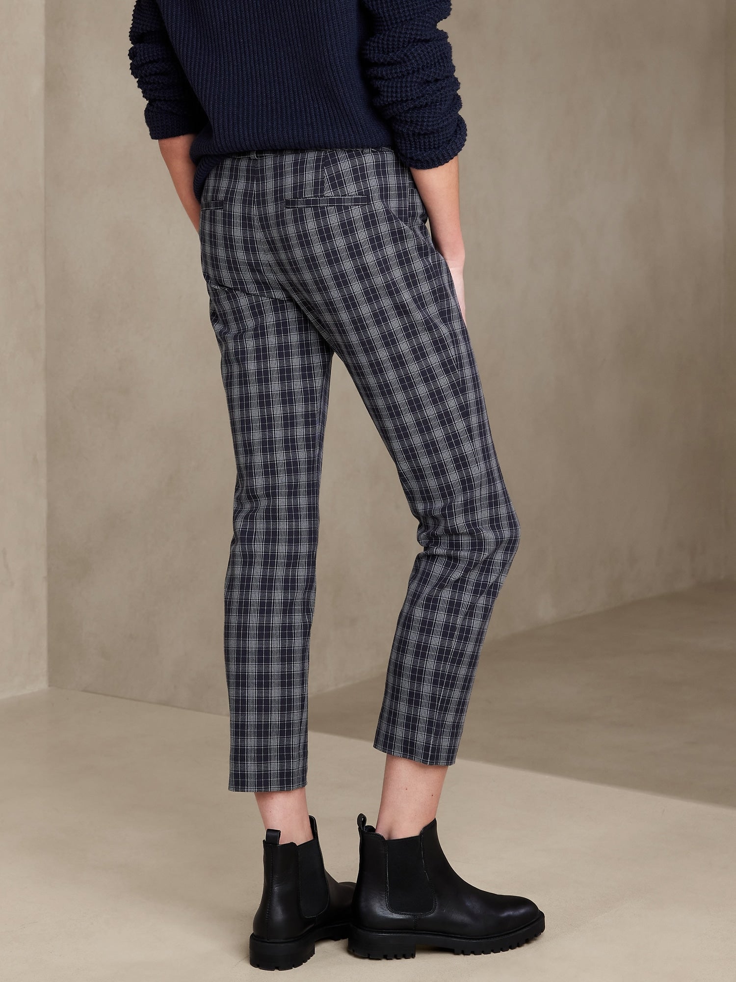 Plaid pants hot sale banana republic